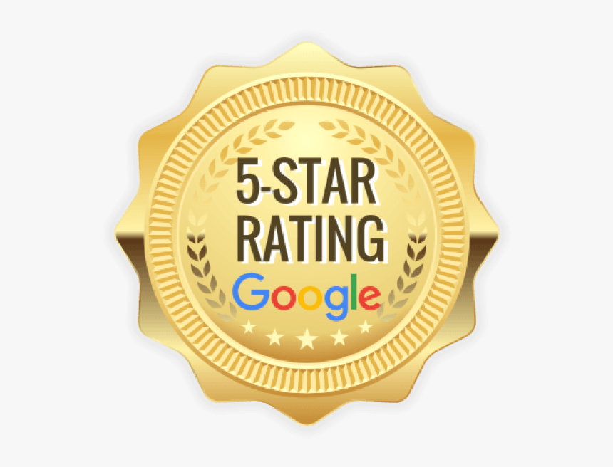 Google 5-star customer rating badge